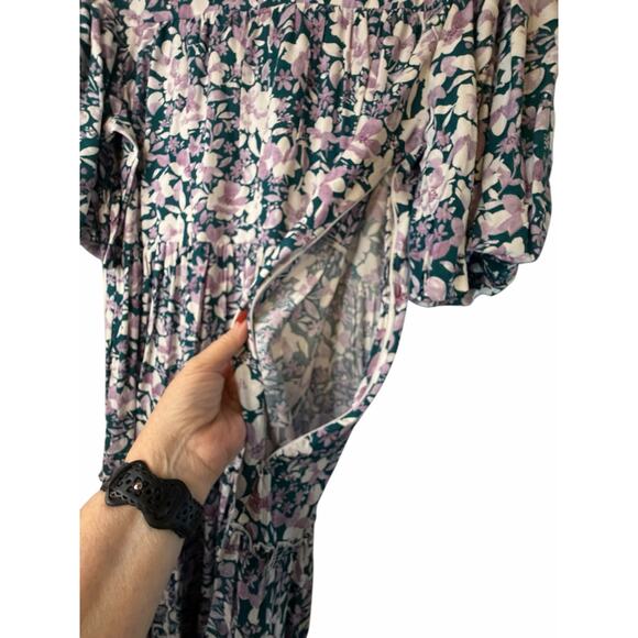 Polago Green and Purple Floral Dress - Size XXXL - Picture 14 of 14